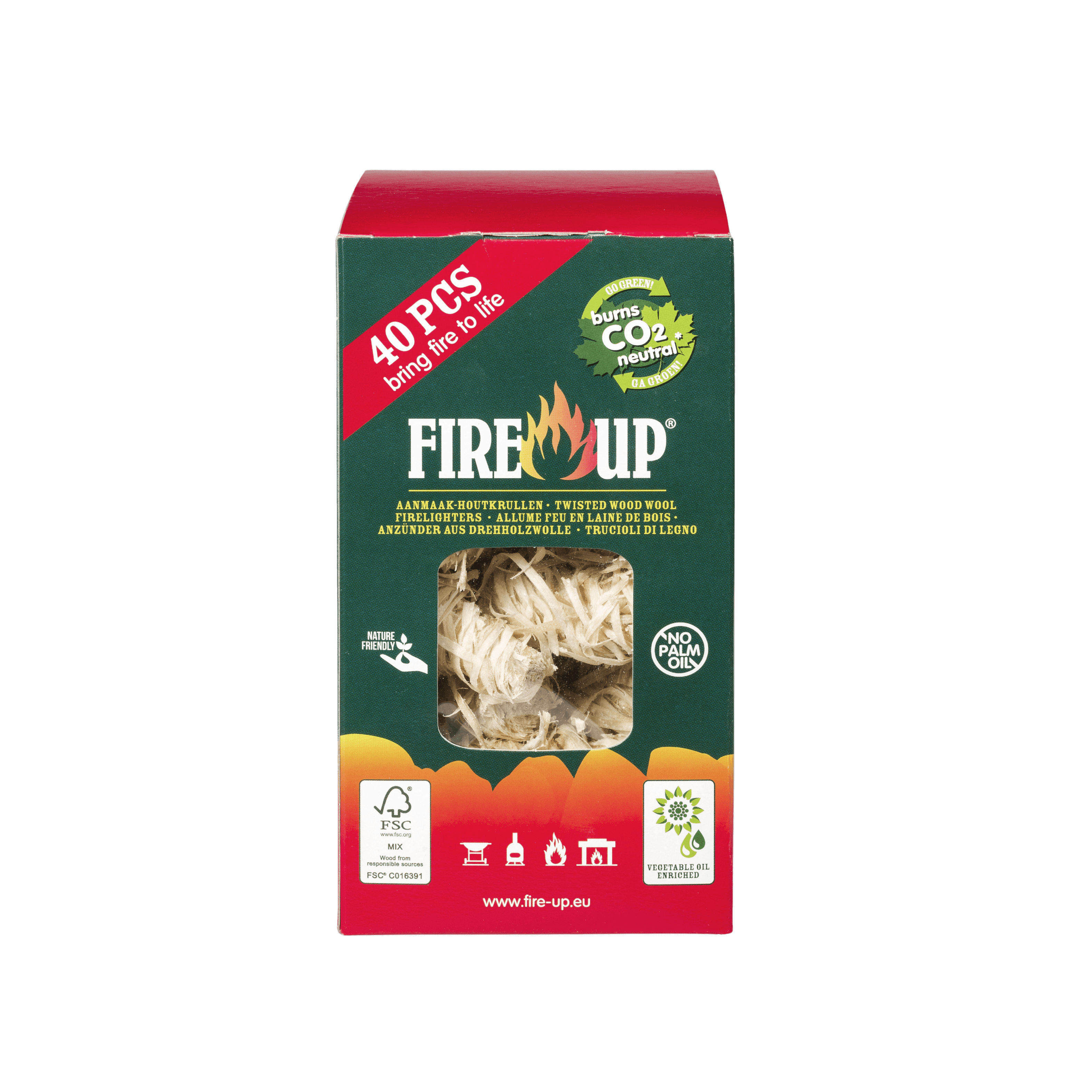 houtwol fire-up 40 stuks